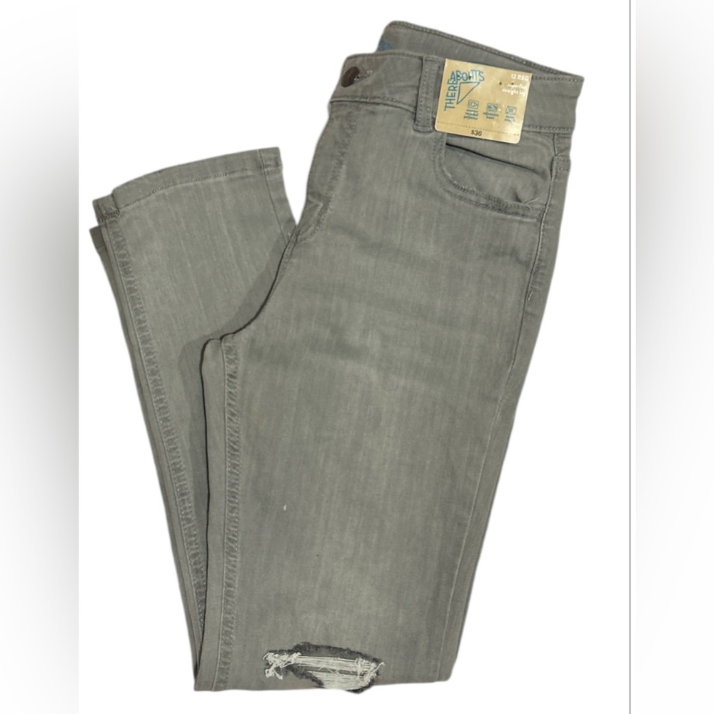 Thereabouts straight leg Jeans size 12, adj waist NWT